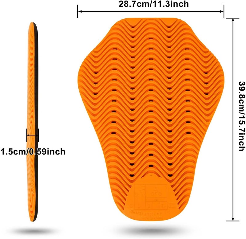 psler CE Level 2 Motorcycle Armor - CE Level 2 Motorcycle Armor Jacket Inserts Motorcycle Jacket Pads for Motorcycle Jackets,Back - Image 2